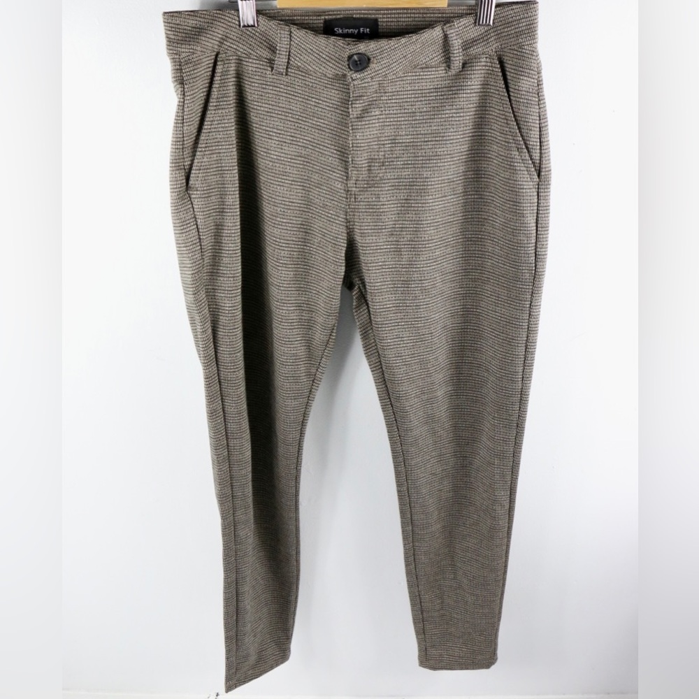 Mens Chinos Slim Fit Pants Stretch Dress Pants for Men Size 32 Skinny